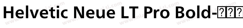 Helvetic Neue LT Pro Bold字体转换